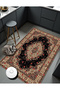 Kemal Collection Dark Tones Ethnic Flowers and Traditional Pattern Woven Base Decorative Carpet Kemal69 - 3
