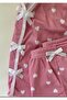 Women's Heart Patterned Shorts Pajama Set - 4