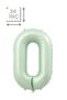 0 Number Balloon Retro Green Color 76 cm Birthday Party Decoration - 3