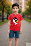 Children's Crew Neck Unisex Space Printed T-Shirt - 2
