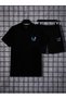 Colorful Smiley Face T-Shirt Shorts - Black Shorts T-Shirt Top and Bottom Set Printed Crew Neck