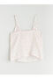 Lcw Dream Pink U-Neck Floral Suspender Women's Shorts Pajamas Set - 7