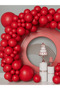 Pastel Red Balloon Set 20 Pieces Birthday - 2