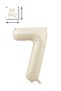 Cream Color 7 Number Giant Foil Balloon 76 cm Birthday Party Decoration - 3