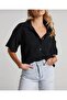 Muslin Fabric Short Sleeve Women's Shirt