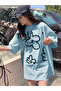 Unisex Men/Women Flower Custom Printed Oversize Cotton T-Shirt - 4