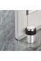 LOLYSIC 4 Pack Door Stops, Floor Wall Mounted Door Stoppers, Heavy Duty Chrome Door Stops with Rubbe - 9