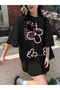 Unisex Men/Women Flower Custom Printed Oversize Cotton T-Shirt - 4