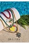 Tropico Trio - Women's Rope Necklace with 3 Hearts, Flowers and Sun Figures