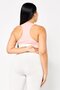Women Brand Logo Padded Sports Bra, Pink - 4