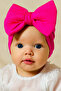 Baby Girl Bow Bonnet Solid Color