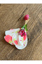 Vacation Style Fabric Colorful Boho Design Red Earrings - 4