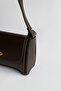 Women's Flap Shoulder Bag – Adjustable Strap Chain Detail - 4