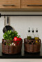 Premium Brown Round Basket Set of 2