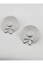 Ribbon Bow Model Tarnish-Free Steel Earrings - 4