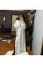 Muslin Linen Helen Bohemian Dress-White - 6