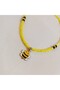 Yellow and Black Beaded Necklace with Bee Figure – Handmade Summer Colorful Cute Design Bee Necklace - 8