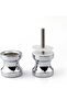 RED SATURN Solid SUS304 Shower Door Knob Glass Door Bathroom Round Back-to-Back Handle Pull - 7