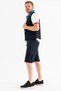 Men's Navy Blue Breathable Lycra Fabric 5 Pocket Outdoor Cargo Capri Shorts - 5