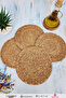 Decorative Wicker Trivet Pot Pan Teapot Rack Set 4 Pieces
