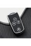 Honda Compatible Civic, Jazz, C-Rv, H-Rv, C-Rz, Accord 3 Keys Silver Edge Tpu Key Case Cover (Black)