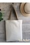 10 Pieces of Raw Cloth Bags with Bottom Gusset Suitable for Punch 42 Wires (35X40X8 cm)