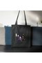 Black Cloth Bag - Gabardine Fabric - Bordglow - 7