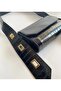 Black Crocodile Adjustable Strap Length Medium Size Bag Model - 2
