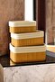 3-Piece Bamboo Basket / Multi-Purpose Bamboo Basket Set Rectangular