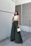 Women's Khaki Wide Leg Kupra Trousers - 700-3391 - 3