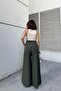 Women's Khaki Wide Leg Kupra Trousers - 700-3391 - 4