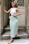 Women's Mint Ankle Length Elastic Lycra Pencil Skirt - 700-3503 - 8