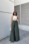 Women's Khaki Wide Leg Kupra Trousers - 700-3391 - 8