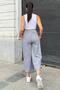 Women's Black Crushed Capri with Side Slits - 700-3404 - 6
