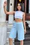 Women's Blue Casual Shorts - 700-3262 - 2