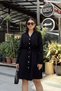 Women's Black Tunnel Detailed Pocketed Wear-And-Go Dress 700-3411 - 7