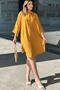 Women's Mustard Oversized Shirt Dress - 700-3582 - 6