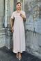 Women's Mink Polo Collar Two-Thread Slit Detailed Sports Wear-Remove Dress - 700-3525 - 5