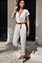 Women's Beige Jumpsuit - 700-2899 - 2