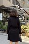 Women's Black Tunnel Detailed Pocketed Wear-And-Go Dress 700-3411 - 4