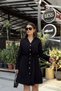 Women's Black Tunnel Detailed Pocketed Wear-And-Go Dress 700-3411 - 5