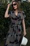 Women's Laci Crisp Pattern Polo Collar Combed Cotton Dress - 700-3400 - 4