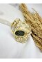 Oval Vintage Gold Inside Green Women Wrist Watch - 4
