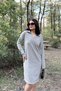 Women's Gray Knitwear Dress - 700-2988 - 7