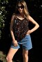 Women's Black Blouse - 700-3407 - 4