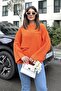 Women's Orange Blouse - 700-3549 - 5