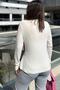 Women's Ecru Blouse - 700-3586 - 3