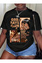 Unisex Men/Women Godsays Custom Printed Oversize Cotton T-Shirt