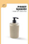 1 Piece Plastic Liquid Soap Dispenser Kitchen Bathroom Soap Dispenser Set - 450 ml Not Glass - Beige - 4