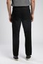 Zarse 1 Mid Waist Tapered Cut Tapered Leg 100% Cotton Black Men's Trousers - 2